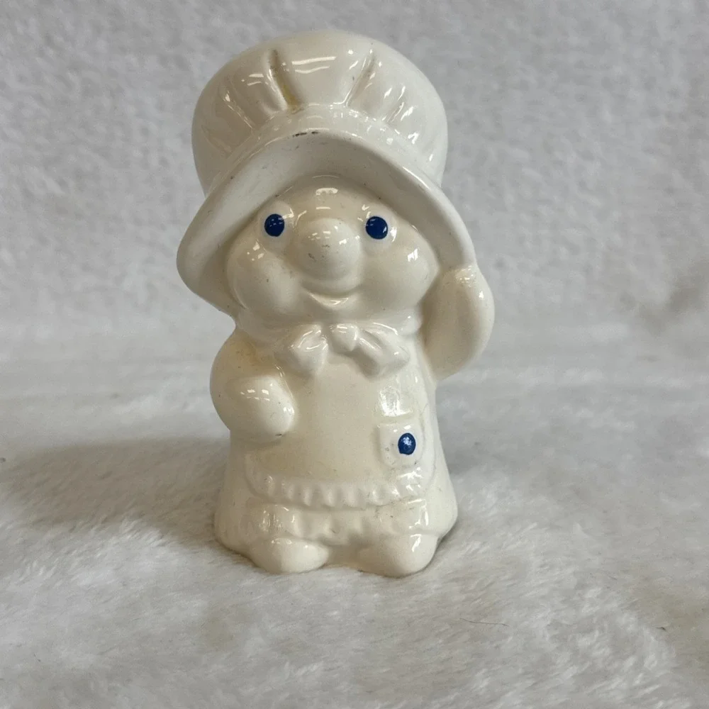 1988 Vintage Ceramic Pillsbury Girl Shaker Cream Blue‎ Eyes 3.5